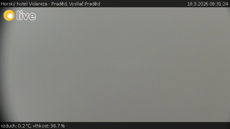 Horský hotel Volareza - Praděd - Vysílač Praděd - 18.3.2026 v 08:31