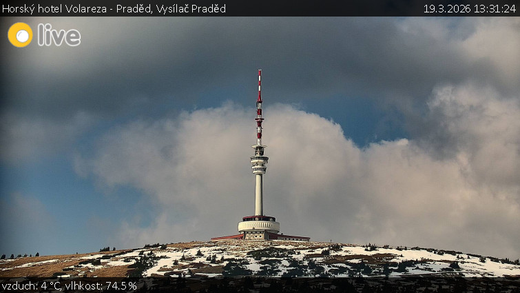 Horský hotel Volareza - Praděd - Vysílač Praděd - 19.3.2026 v 13:31