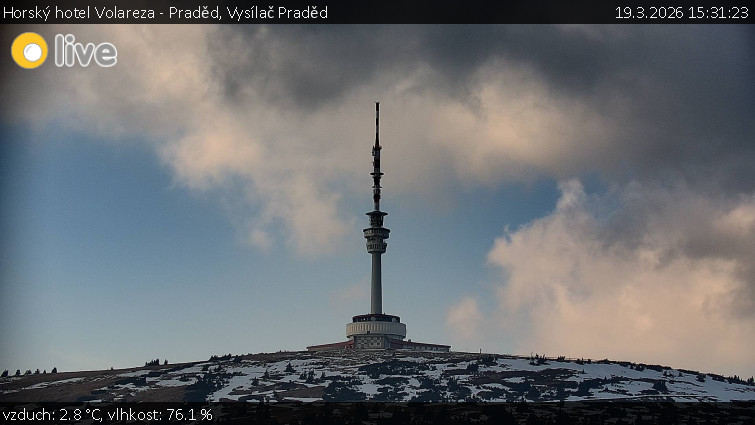 Horský hotel Volareza - Praděd - Vysílač Praděd - 19.3.2026 v 15:31
