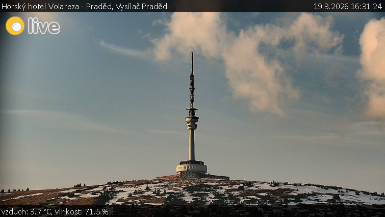 Horský hotel Volareza - Praděd - Vysílač Praděd - 19.3.2026 v 16:31
