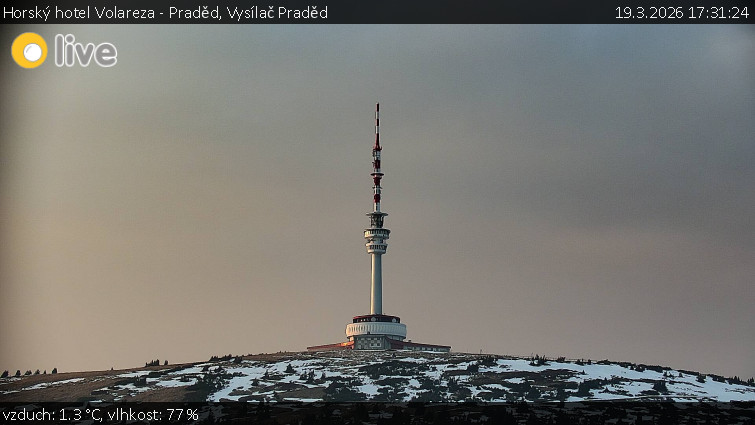 Horský hotel Volareza - Praděd - Vysílač Praděd - 19.3.2026 v 17:31
