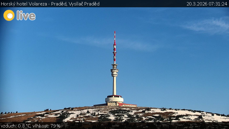 Horský hotel Volareza - Praděd - Vysílač Praděd - 20.3.2026 v 07:31