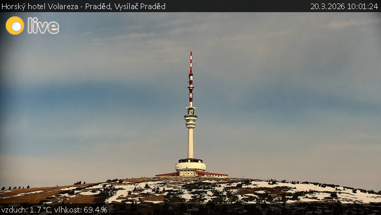 Horský hotel Volareza - Praděd - Vysílač Praděd - 20.3.2026 v 10:01