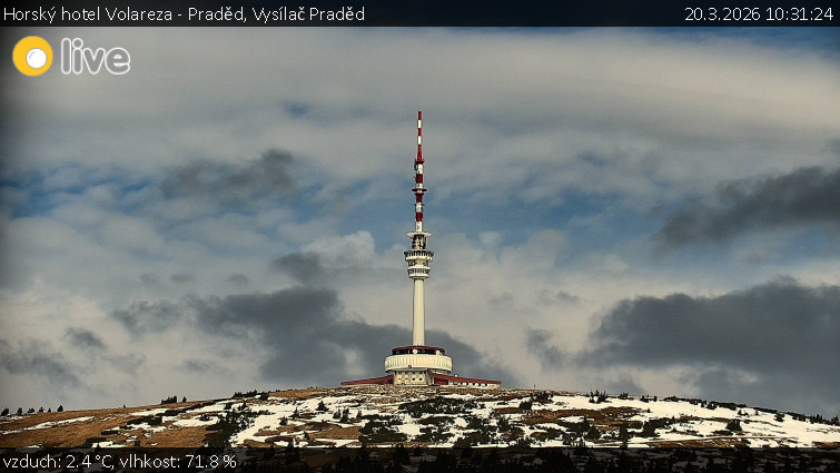 Horský hotel Volareza - Praděd - Vysílač Praděd - 20.3.2026 v 10:31