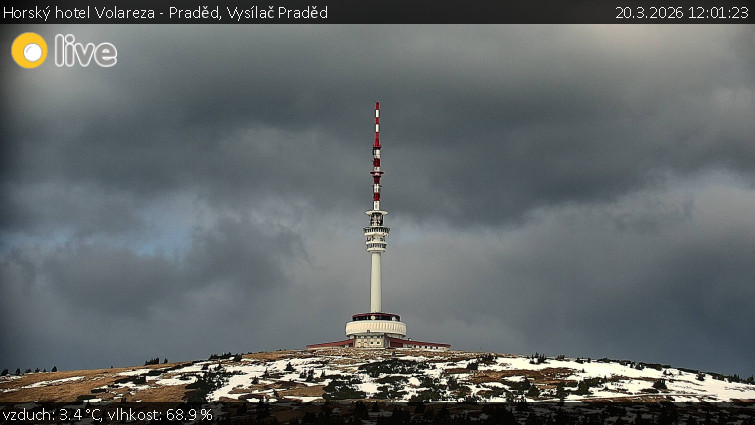 Horský hotel Volareza - Praděd - Vysílač Praděd - 20.3.2026 v 12:01