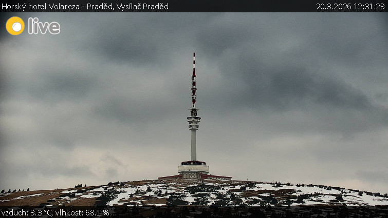 Horský hotel Volareza - Praděd - Vysílač Praděd - 20.3.2026 v 12:31