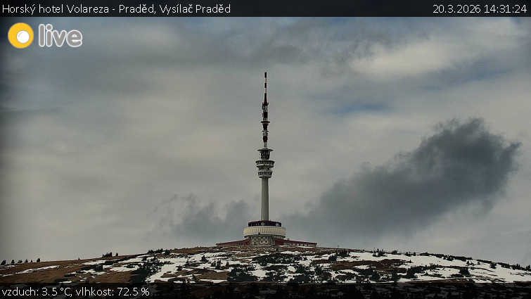 Horský hotel Volareza - Praděd - Vysílač Praděd - 20.3.2026 v 14:31