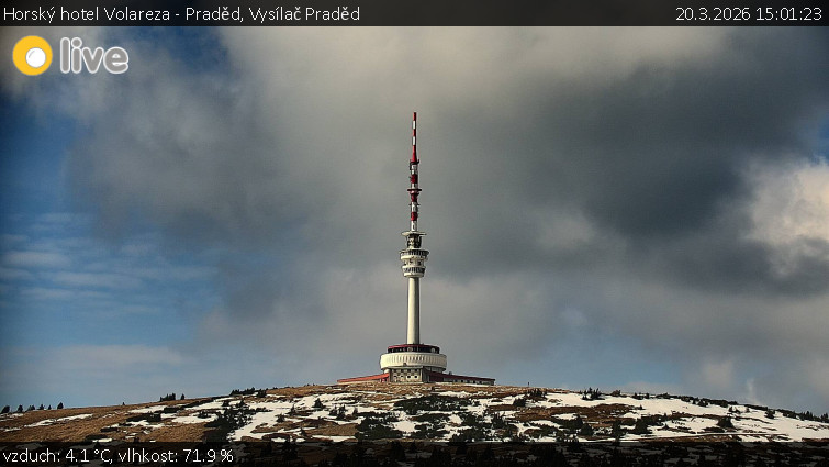 Horský hotel Volareza - Praděd - Vysílač Praděd - 20.3.2026 v 15:01