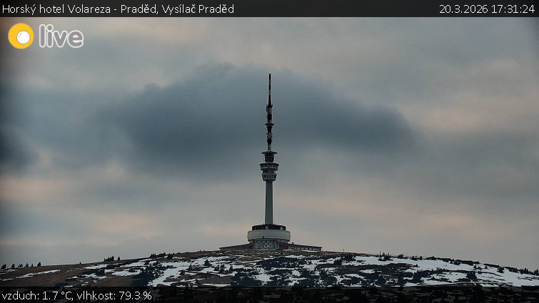 Horský hotel Volareza - Praděd - Vysílač Praděd - 20.3.2026 v 17:31