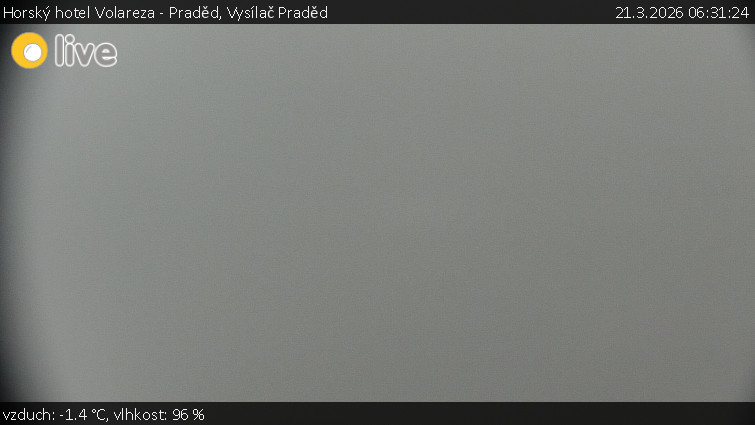 Horský hotel Volareza - Praděd - Vysílač Praděd - 21.3.2026 v 06:31