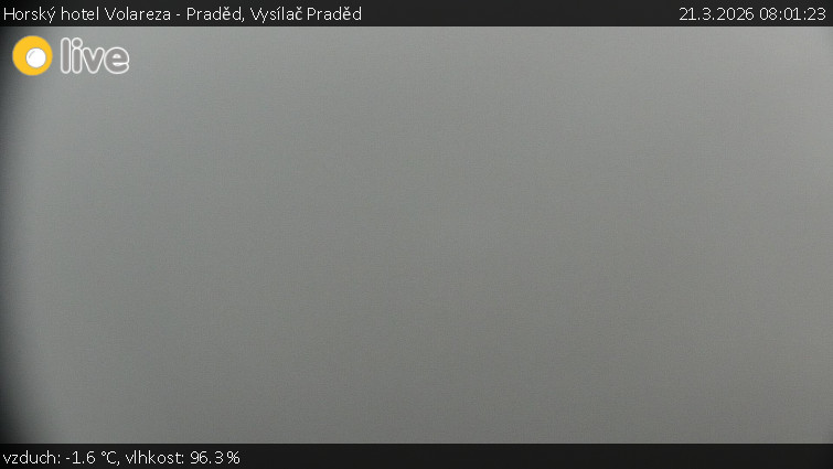 Horský hotel Volareza - Praděd - Vysílač Praděd - 21.3.2026 v 08:01