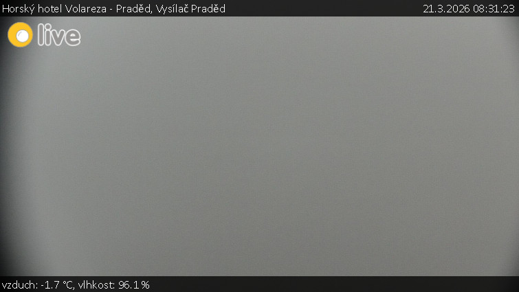 Horský hotel Volareza - Praděd - Vysílač Praděd - 21.3.2026 v 08:31