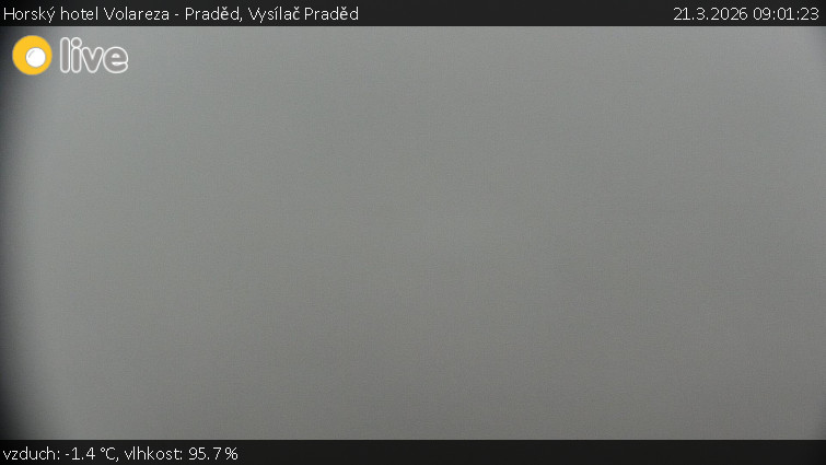 Horský hotel Volareza - Praděd - Vysílač Praděd - 21.3.2026 v 09:01