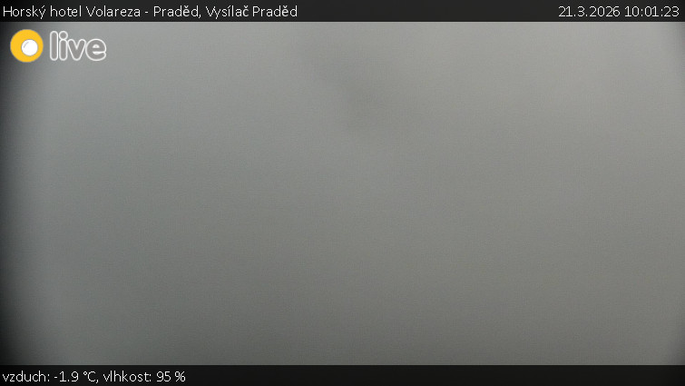 Horský hotel Volareza - Praděd - Vysílač Praděd - 21.3.2026 v 10:01