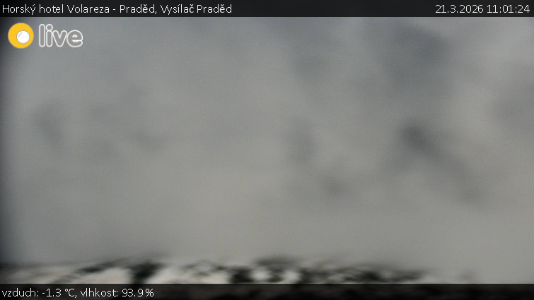 Horský hotel Volareza - Praděd - Vysílač Praděd - 21.3.2026 v 11:01