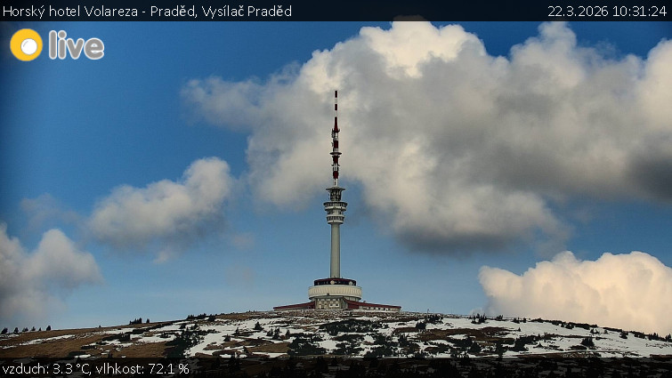 Horský hotel Volareza - Praděd - Vysílač Praděd - 22.3.2026 v 10:31