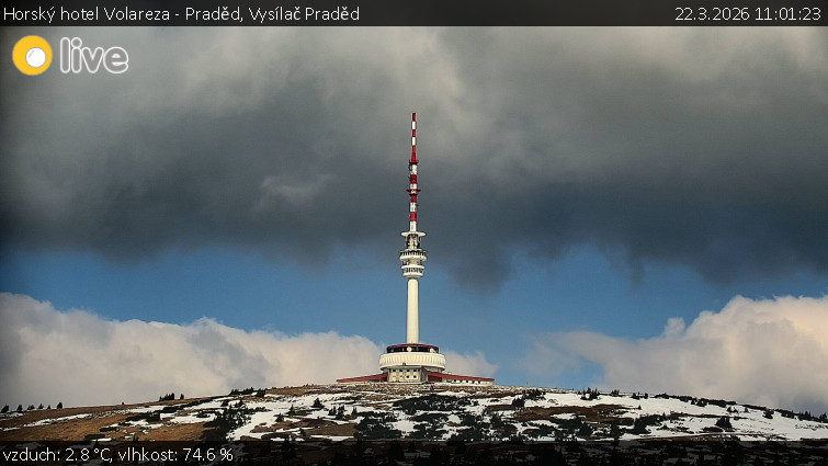 Horský hotel Volareza - Praděd - Vysílač Praděd - 22.3.2026 v 11:01