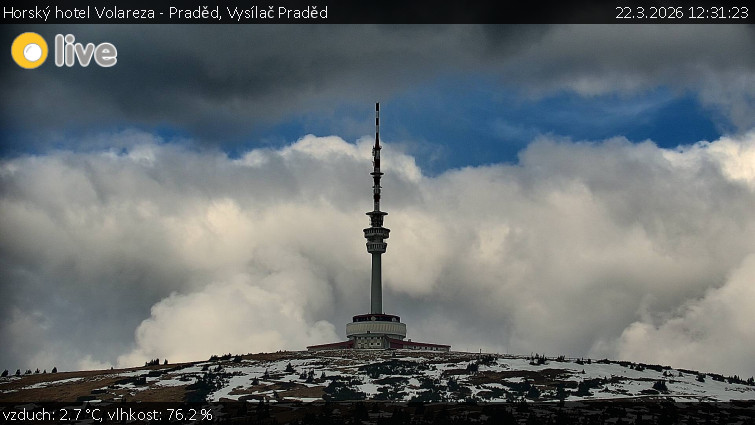 Horský hotel Volareza - Praděd - Vysílač Praděd - 22.3.2026 v 12:31