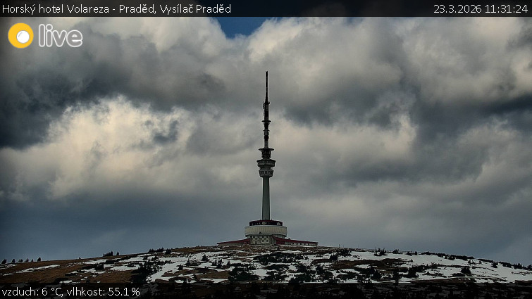 Horský hotel Volareza - Praděd - Vysílač Praděd - 23.3.2026 v 11:31