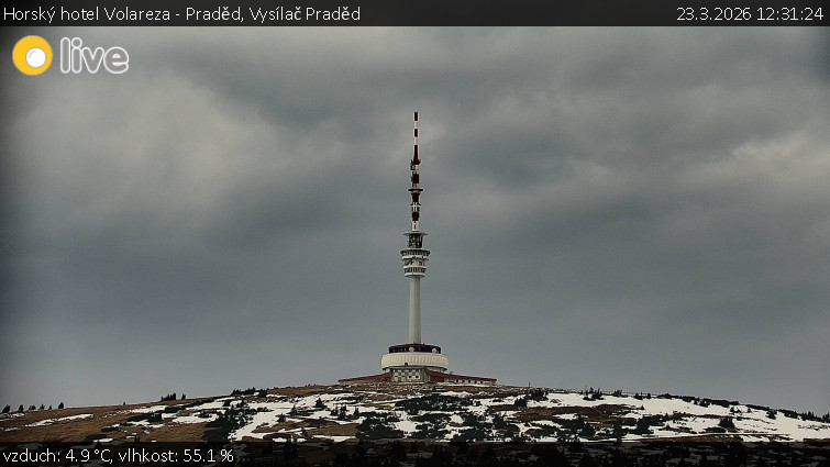 Horský hotel Volareza - Praděd - Vysílač Praděd - 23.3.2026 v 12:31