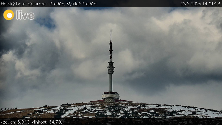 Horský hotel Volareza - Praděd - Vysílač Praděd - 23.3.2026 v 14:01