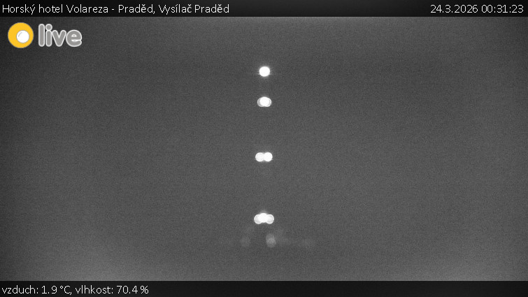 Horský hotel Volareza - Praděd - Vysílač Praděd - 24.3.2026 v 00:31