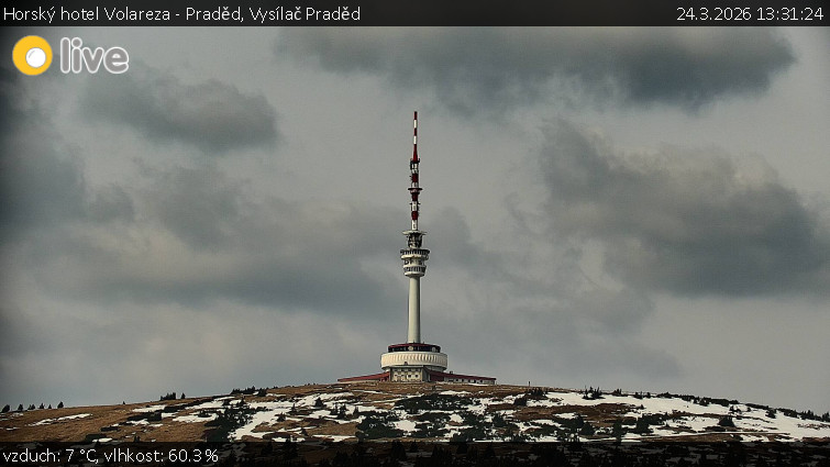 Horský hotel Volareza - Praděd - Vysílač Praděd - 24.3.2026 v 13:31
