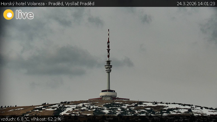 Horský hotel Volareza - Praděd - Vysílač Praděd - 24.3.2026 v 14:01