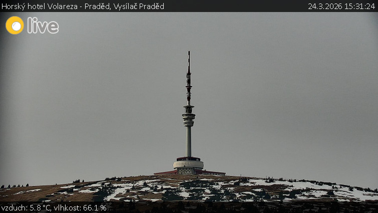 Horský hotel Volareza - Praděd - Vysílač Praděd - 24.3.2026 v 15:31