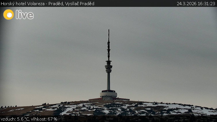 Horský hotel Volareza - Praděd - Vysílač Praděd - 24.3.2026 v 16:31