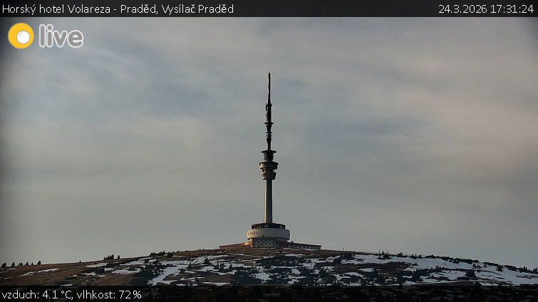 Horský hotel Volareza - Praděd - Vysílač Praděd - 24.3.2026 v 17:31