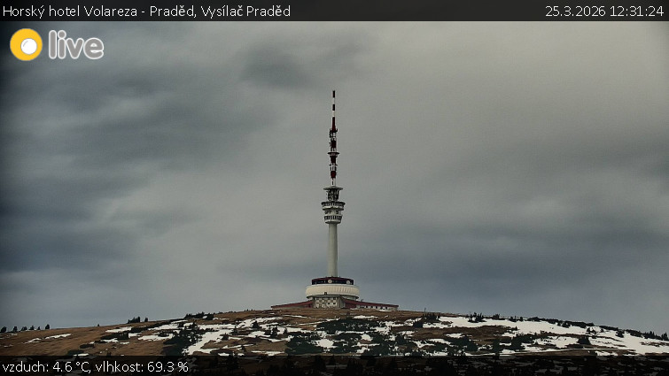Horský hotel Volareza - Praděd - Vysílač Praděd - 25.3.2026 v 12:31