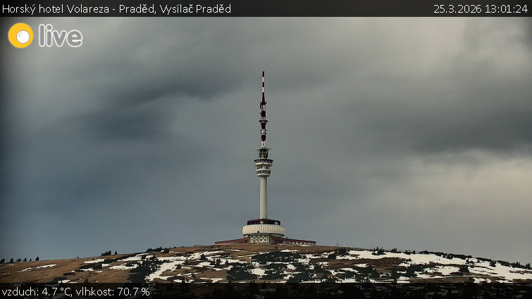 Horský hotel Volareza - Praděd - Vysílač Praděd - 25.3.2026 v 13:01