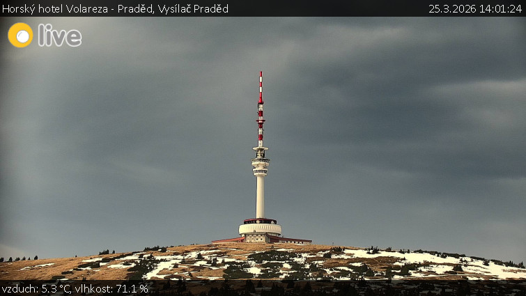 Horský hotel Volareza - Praděd - Vysílač Praděd - 25.3.2026 v 14:01