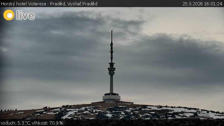Horský hotel Volareza - Praděd - Vysílač Praděd - 25.3.2026 v 16:01