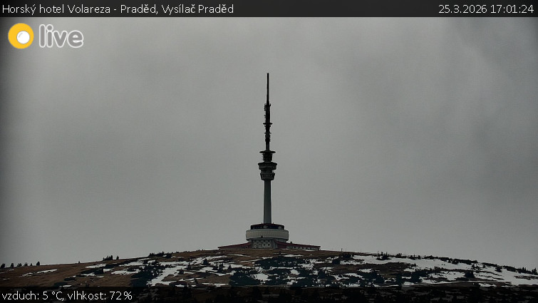 Horský hotel Volareza - Praděd - Vysílač Praděd - 25.3.2026 v 17:01