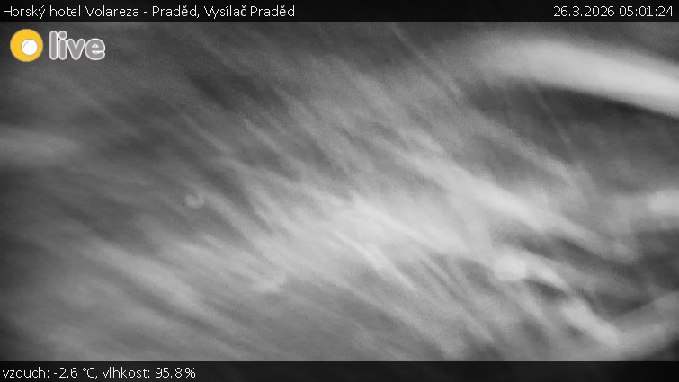 Horský hotel Volareza - Praděd - Vysílač Praděd - 26.3.2026 v 05:01