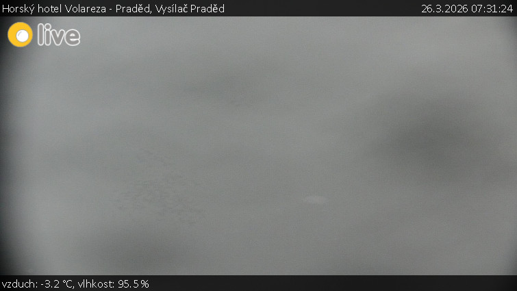 Horský hotel Volareza - Praděd - Vysílač Praděd - 26.3.2026 v 07:31