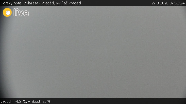 Horský hotel Volareza - Praděd - Vysílač Praděd - 27.3.2026 v 07:31