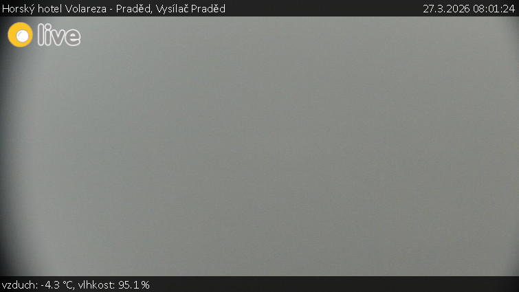 Horský hotel Volareza - Praděd - Vysílač Praděd - 27.3.2026 v 08:01