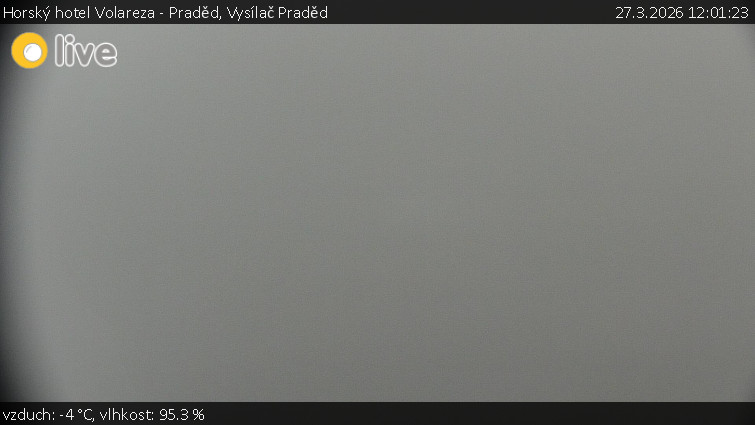 Horský hotel Volareza - Praděd - Vysílač Praděd - 27.3.2026 v 12:01