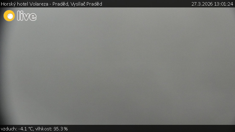 Horský hotel Volareza - Praděd - Vysílač Praděd - 27.3.2026 v 13:01