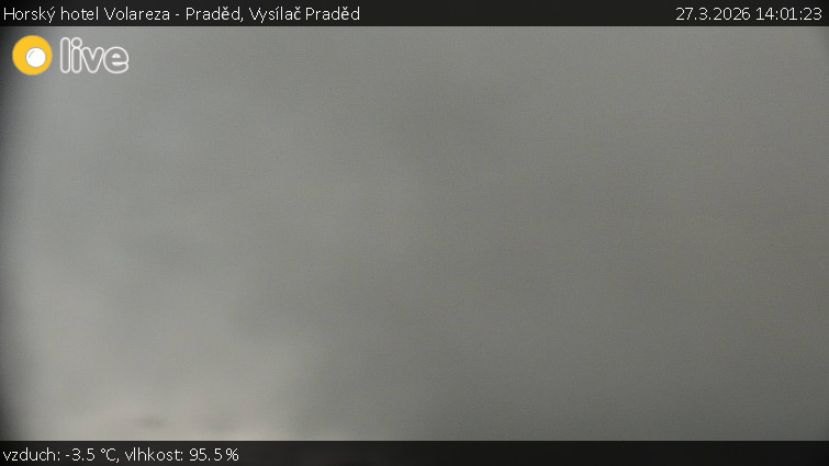 Horský hotel Volareza - Praděd - Vysílač Praděd - 27.3.2026 v 14:01