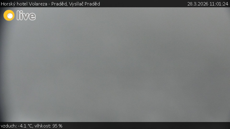 Horský hotel Volareza - Praděd - Vysílač Praděd - 28.3.2026 v 11:01