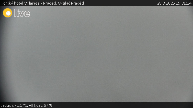 Horský hotel Volareza - Praděd - Vysílač Praděd - 28.3.2026 v 15:31