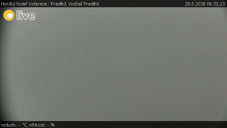 Horský hotel Volareza - Praděd - Vysílač Praděd - 29.3.2026 v 06:31