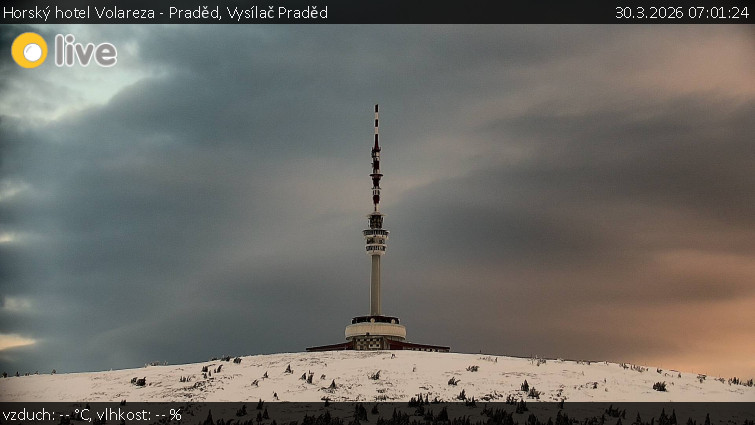 Horský hotel Volareza - Praděd - Vysílač Praděd - 30.3.2026 v 07:01