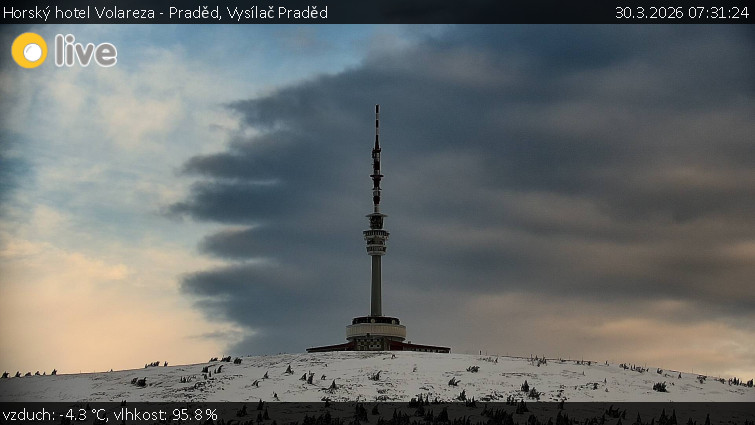 Horský hotel Volareza - Praděd - Vysílač Praděd - 30.3.2026 v 07:31