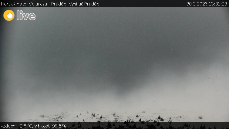 Horský hotel Volareza - Praděd - Vysílač Praděd - 30.3.2026 v 13:31