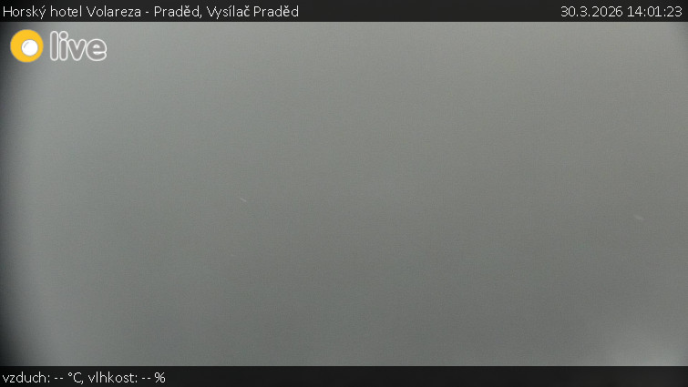 Horský hotel Volareza - Praděd - Vysílač Praděd - 30.3.2026 v 14:01